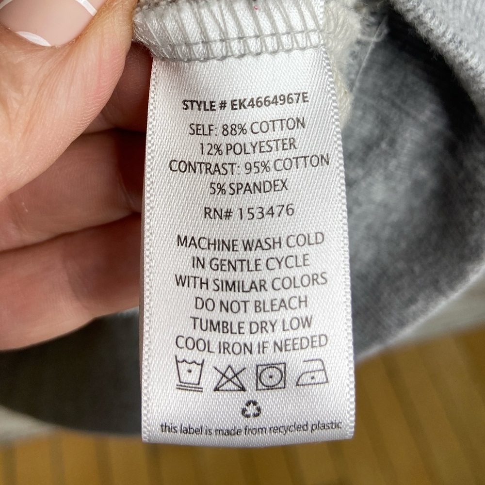 Evereve Gray Short Sleeve Sweatshirt - Picture 6 of 7
